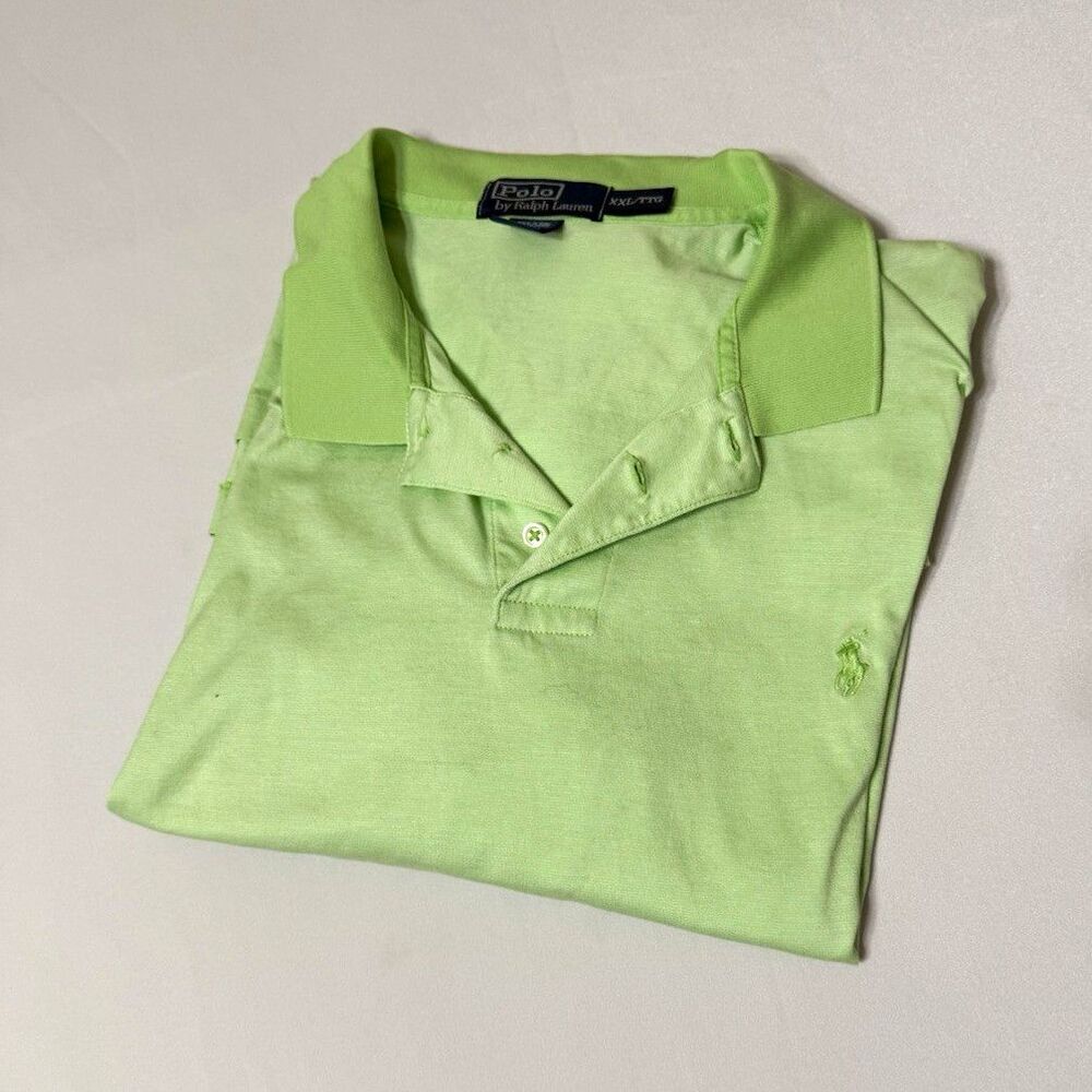 Polo Ralph Lauren Men’s 2XL Classic Fit Green Cotton Polo Shirt Embroidered